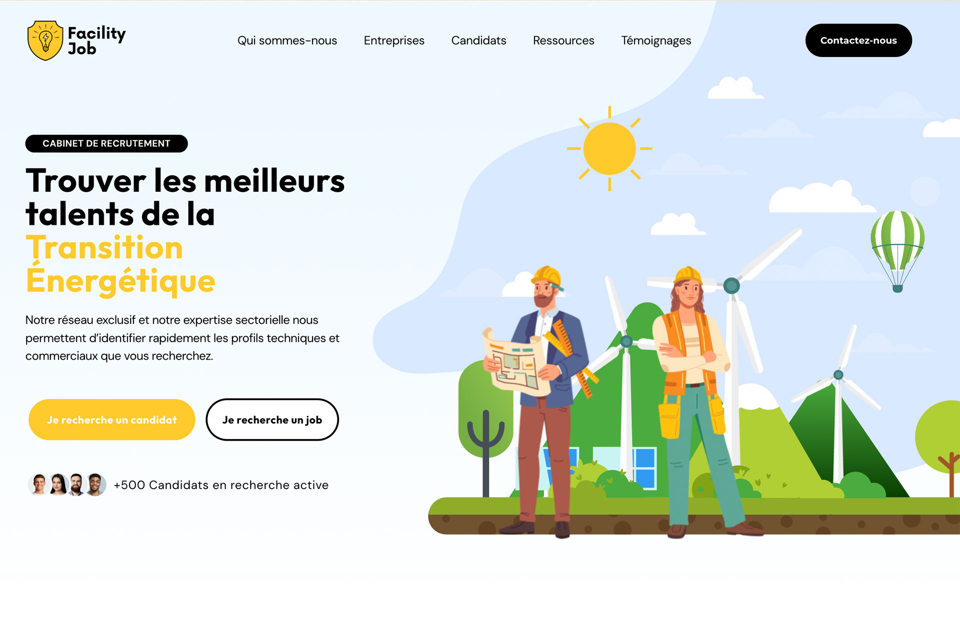 Facilityjob — plateforme de recrutement développée par Kokomo